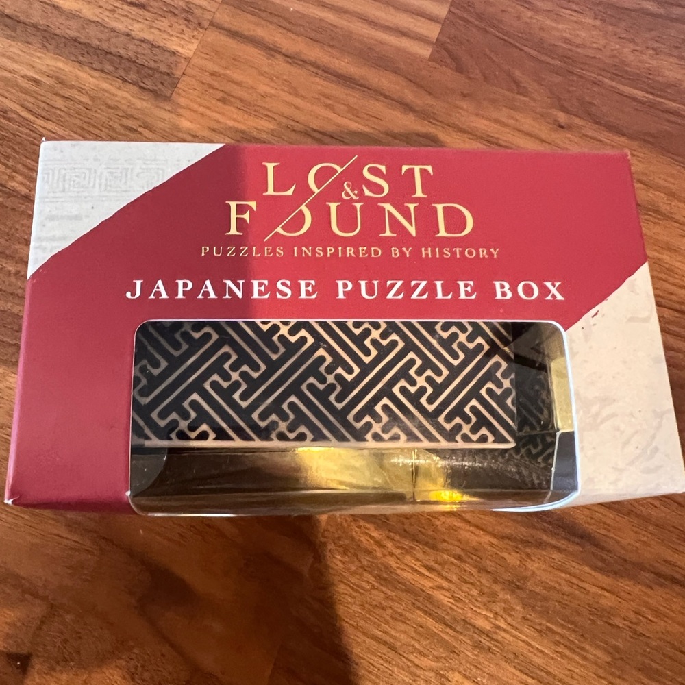 NWT original packaging Japanese Puzzle Box – Red and Black